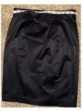 Mexx skirt black shiny pencil office professional classy women's size 8